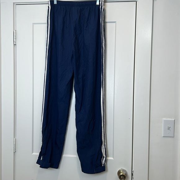 Adidas men’s Blue Jogger track pants with White Stripes size large. - Picture 8 of 12